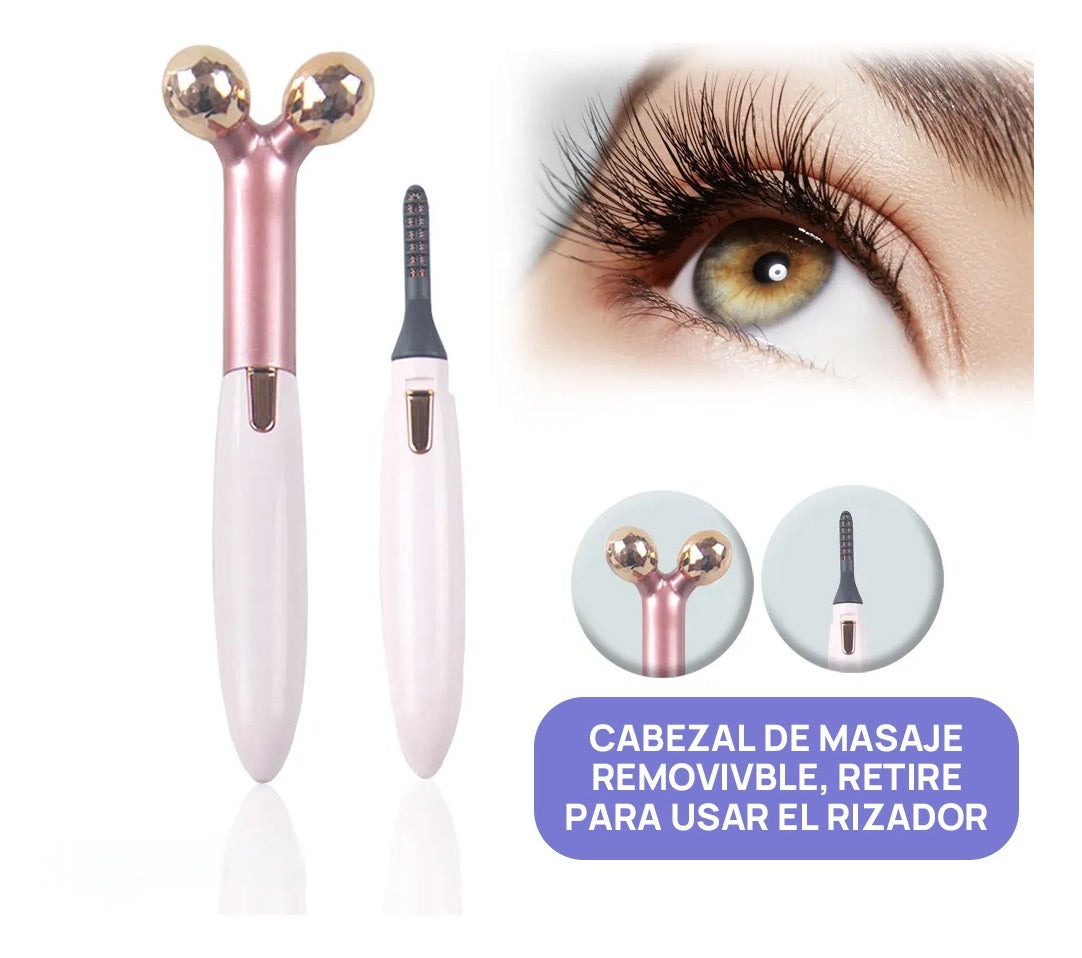 Rizador de pestañas y Masajeador facial